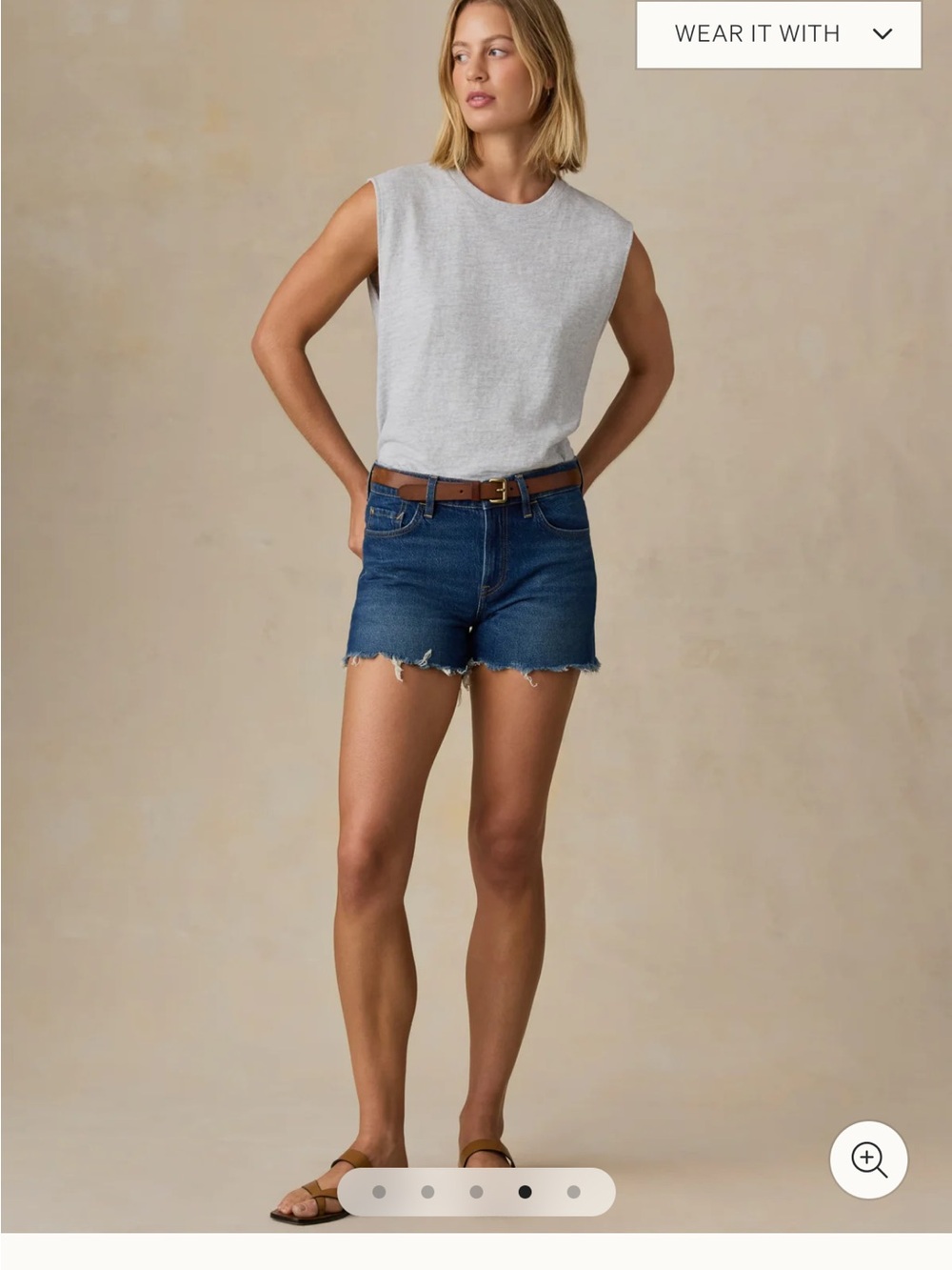 Faherty Light Gray Sleeveless Muscle Tee